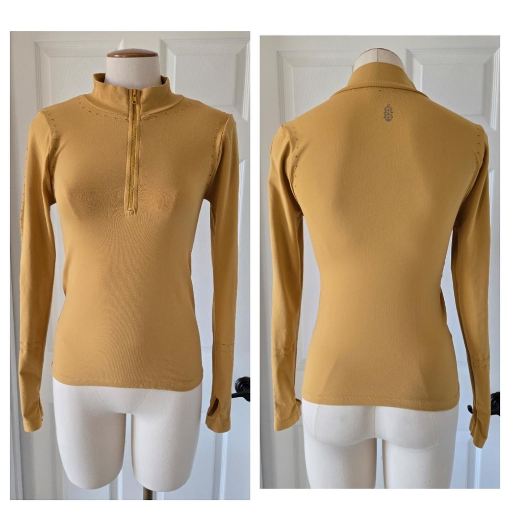 Free People Movement Quarter Zip Long Sleeve Top